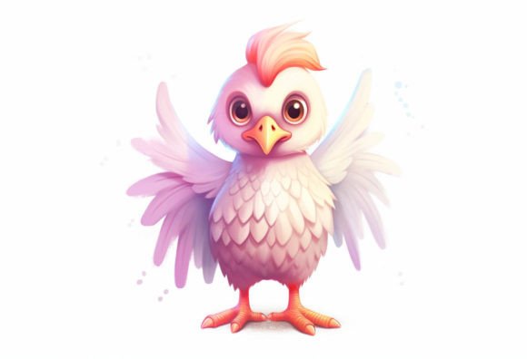 Adorable Chicken Kawaii Animal: Your New Favorite Digital Art Asset