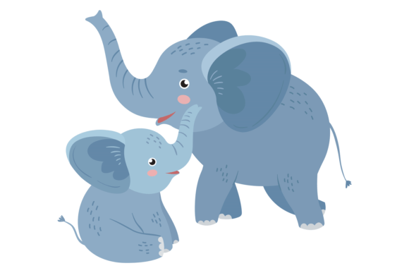 Adorable & Playful: Using Elephant Playing with Baby for Projects
