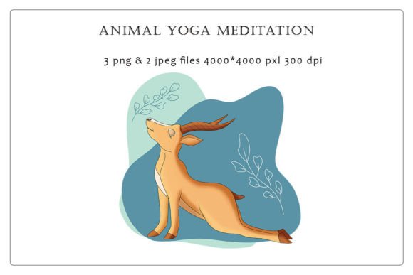 Animal Yoga Gazelle Clipart: A Designer's Guide to This PNG Set