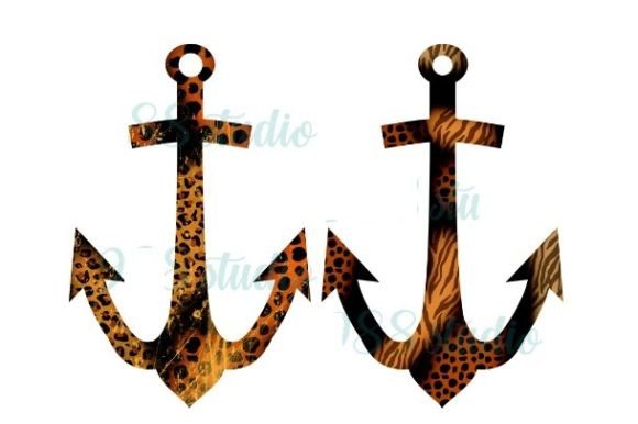 Wild Meets Nautical: The Leopard Anchor Tiger Animal Png